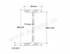 Profil INP zincat 200 mm 1